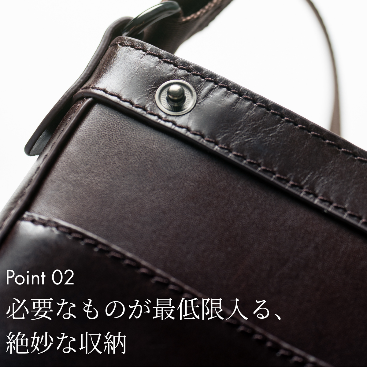 ショルダーバッグ オイルレザー 薄型 軽量 本革｜THB012