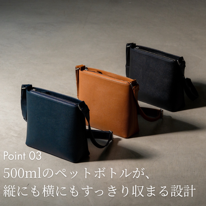 メンズ ショルダーバッグ 軽量 オイルレザー 本革 大容量｜THB013