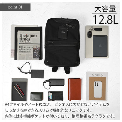 SOLID 3ルームBIZリュック｜JN2210