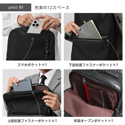 SOLID 3ルームBIZリュック｜JN2210
