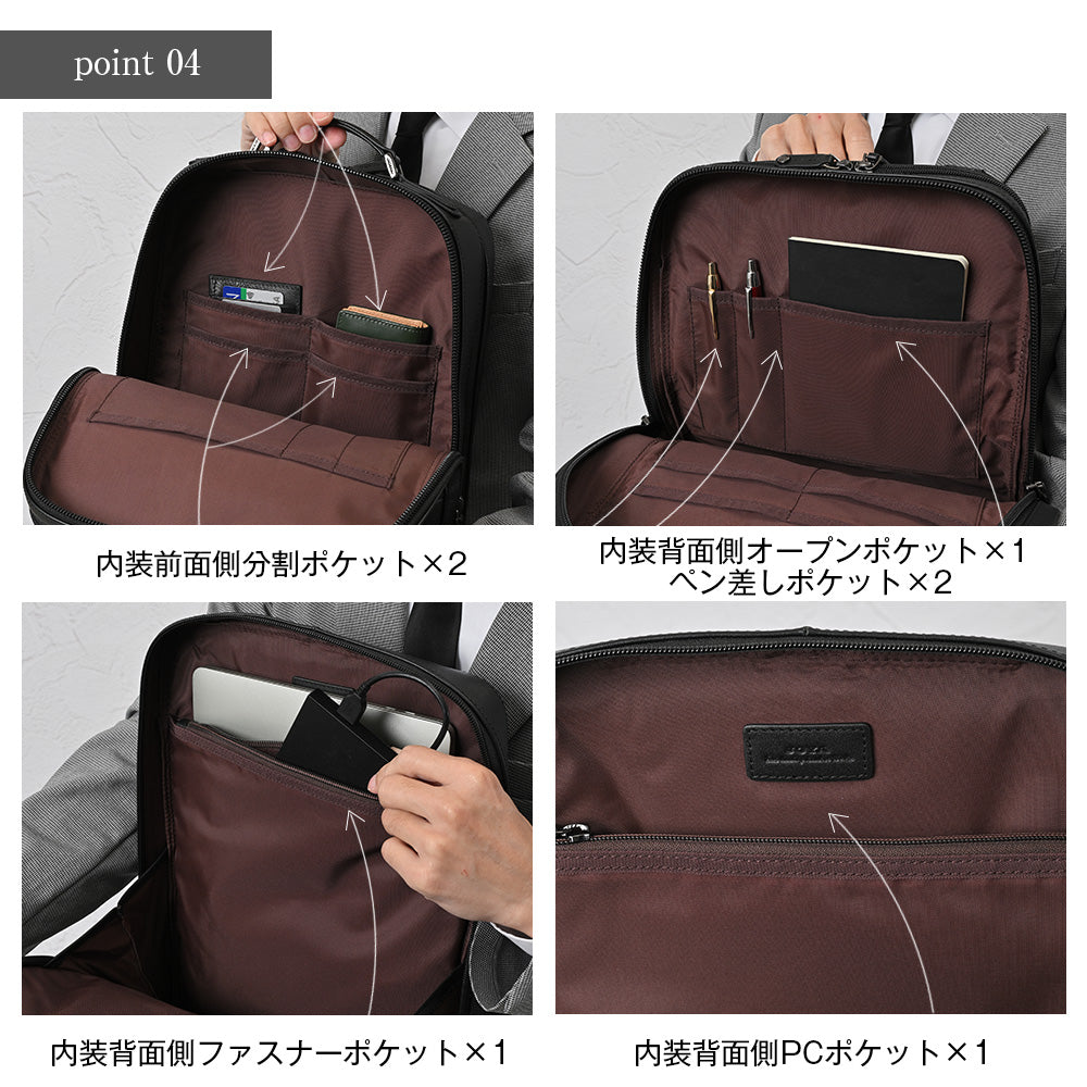 SOLID 3ルームBIZリュック｜JN2210