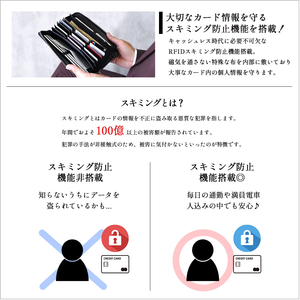 ADHIAレザー二つ折り財布｜JS3201