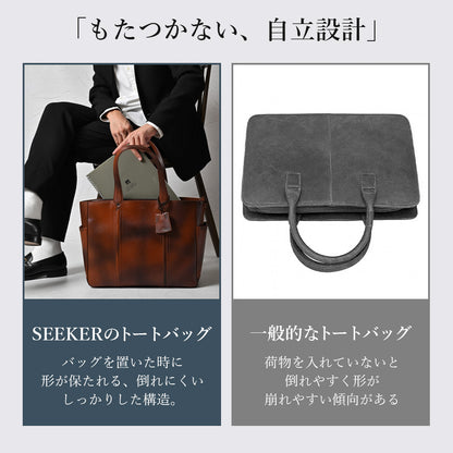 デザイン性と機能性を兼ね備えた10ポケットトート｜SKB-022LN1