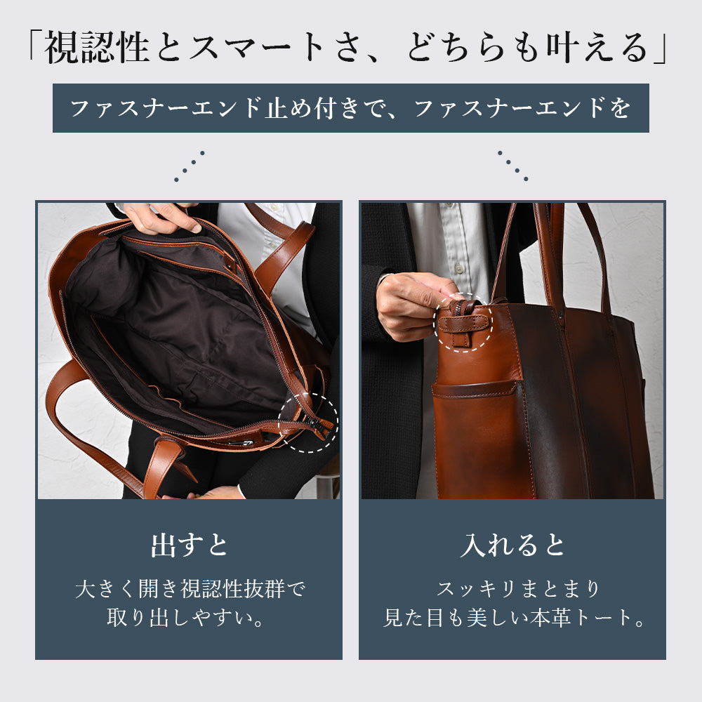 デザイン性と機能性を兼ね備えた10ポケットトート｜SKB-022LN1