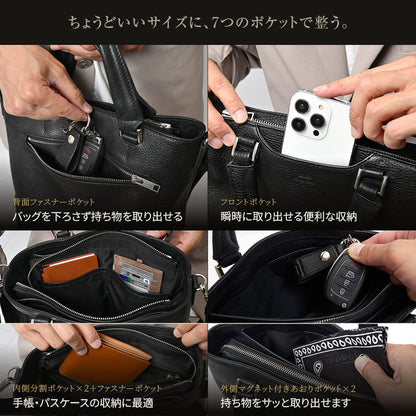 GLOSS シュリンクレザー ミディアムサイズトート｜SKB-GS09